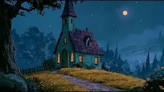 1940s vintage oldies playing in another room 📻 a quiet chapel night | relax, sleep