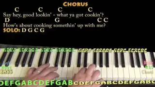 Hey Good Lookin' (Hank Williams) Piano Cover Lesson with Chords/Lyrics