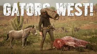 How Far West Can I Skin an Alligator in Red Dead Redemption 2?