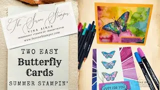 Two Easy Techniques to Create Beautiful Butterfly Cards | Freestyle Summer Crafting!