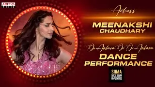 Actress Meenakshi Chaudhary Dance Performance For Oo Antava Mawa..Oo Oo Antava Song @ SIIMA Awards