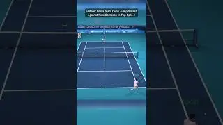 Federer uses Pete's Slam Dunk Jump Smash against him in Top Spin 4 #Sampras #TopSpin4 #TopSpin2K25