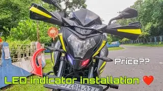 KTM LED indicator installation on my pulser ns 200 || price?