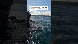 When you end a 1-hour dive with 100 bar left in your tank