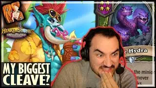 MY BIGGEST CLEAVE EVER?? - Hearthstone Battlegrounds