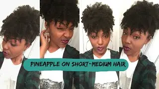 Natural hairstyle on short/medium hair