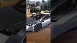 3D Concept Car from Automotive Industry using an AR QR Code | ar-code.com