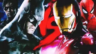 Batman e Robin VS. Homem de Ferro e Homem-Aranha | Batalha Ninja [Part. Ninja Raps e BlazerRaps]
