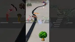 Animal Stampede happens because of Dinosaur 🦖🦕 and the train is approaching fast