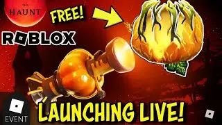 🔴 LAUNCHING STAR SMASHED PUMPKIN LIVE - Roblox The Haunt FREE ITEMS!