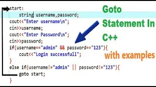 Goto Statement In C++