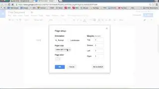 Google Docs - File Menu