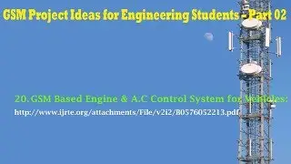 GSM Project Ideas for Engineering Students – Part 02
