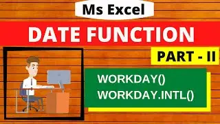 Workday function in bengali | How to use workday & workday.intl function in exce|  |😀👌😀👌l