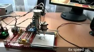 CNC plotter - drawing Skull
