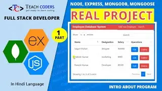 Mongoose & Employee Database Project || Node Express, Mongodb, Mongoose Real Project