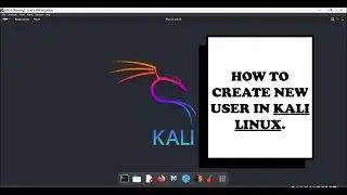 HOW TO CREATE NEW USER AND ADD IT TO SUDO GROUP IN KALI LINUX.
