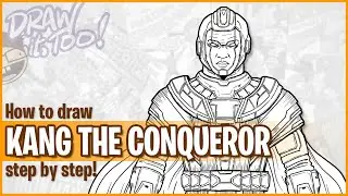 How to Draw KANG THE CONQUEROR (Ant-Man and The Wasp: Quantumania) | Narrated Drawing Tutorial