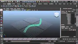 Maya Tutorials: 35-Using Nurbs Extrude.mov