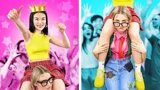 Popular Student vs. Nerd for 24 Hours!