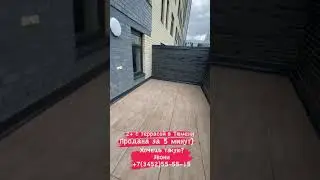 Двухкомнатная с террасой в Тюмени