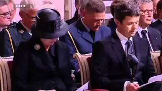 Danish Royal Family attend a memorial service after extremist  attacks in Norway (2011)