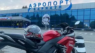 Мотоциклист на рейсер 250. Прокатились по Барнаулу