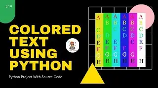 Colored Text Using Python for Beginners | Python Project Tutorial #19 |