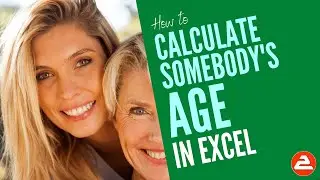 How to calculate and round a person's age in Excel