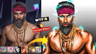 Picsart portrait Cartoon Photo Editing Tutorial🔥| picsart cartoon editing tutorial - Reyan Editz
