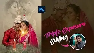 Triple Exposure Editing - Hindi Step-by-Step Tutorial - Wedding poster Design