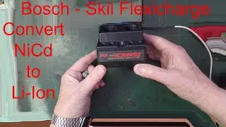 Convert Bosch 3.6 NiCd Flexicharge battery charger to Li-Ion charger