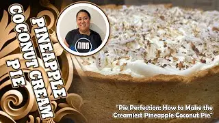 "A Slice of Heaven: Exquisite Pineapple Coconut Cream Pie Delight"