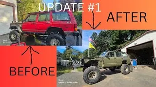 Before and after jeep xj Update #1: XO Fab Cage, Fresh Paint, Frame Stiffeners