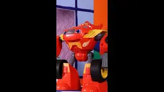 blaze transforms into a toy robot 🤯 🤖 Toymation 