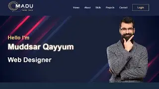 How To Create a Portfolio Website Using HTML and CSS | Step by Step Tutorial in Hindi Urdu