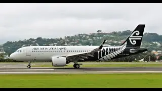 [4K]Wellington Airport - Air New Zealand Airbus A320-271N ZK-NHB Landing RWY34 - 12/11/2021