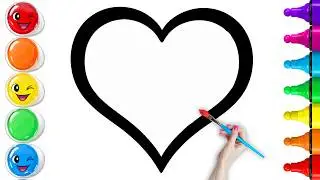 ❤️‍🔥 How To Draw a Pefect Heart Shapes | Easy Step By Step Tutorial