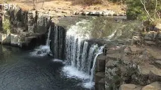 Fast stream water in waterfall sound effect