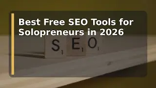 Best Free SEO Tools for Solopreneurs in 2026