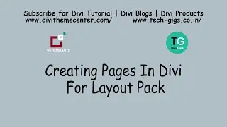 Creating Pages In Divi For Layout Pack