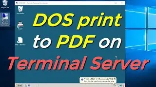 DOS print to PDF on Terminal Server
