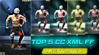 TOP 5 HD QUALITY CC ALIGHTMOTION FF XML || NEW TREND FF 💥 4K QUALITY CC XML - PACK || 