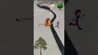 Dragon Cow 🐮 is following the girl and the train is approaching fast | Flying Cow 🐄