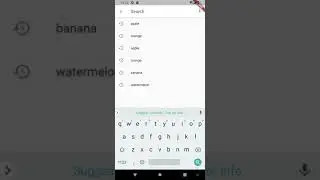 Search AppBar using Flutter