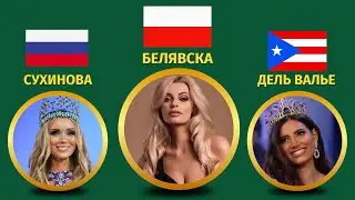 Все Мисс Мира с 1951 по 2022