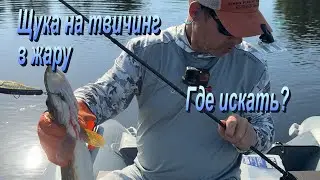 Щука летом на твичинг