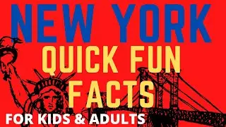 NEW YORK STATE: Quick Fun Facts State For Kids 5th Grade Project & Adults