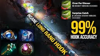 🔥 NEW RECORD: 50 ENEMY HEROES HOOKED — What a Play! | Pudge Official