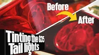 How to put on infiniti G35 taillight Tint - The 